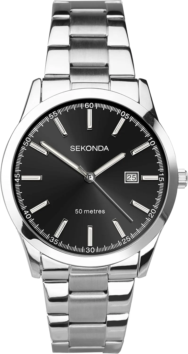 mighty sod classify and Stainless Steel Bracelet Sekonda Taylor Men��s 41mm Quartz Watch with Analogue Display, 