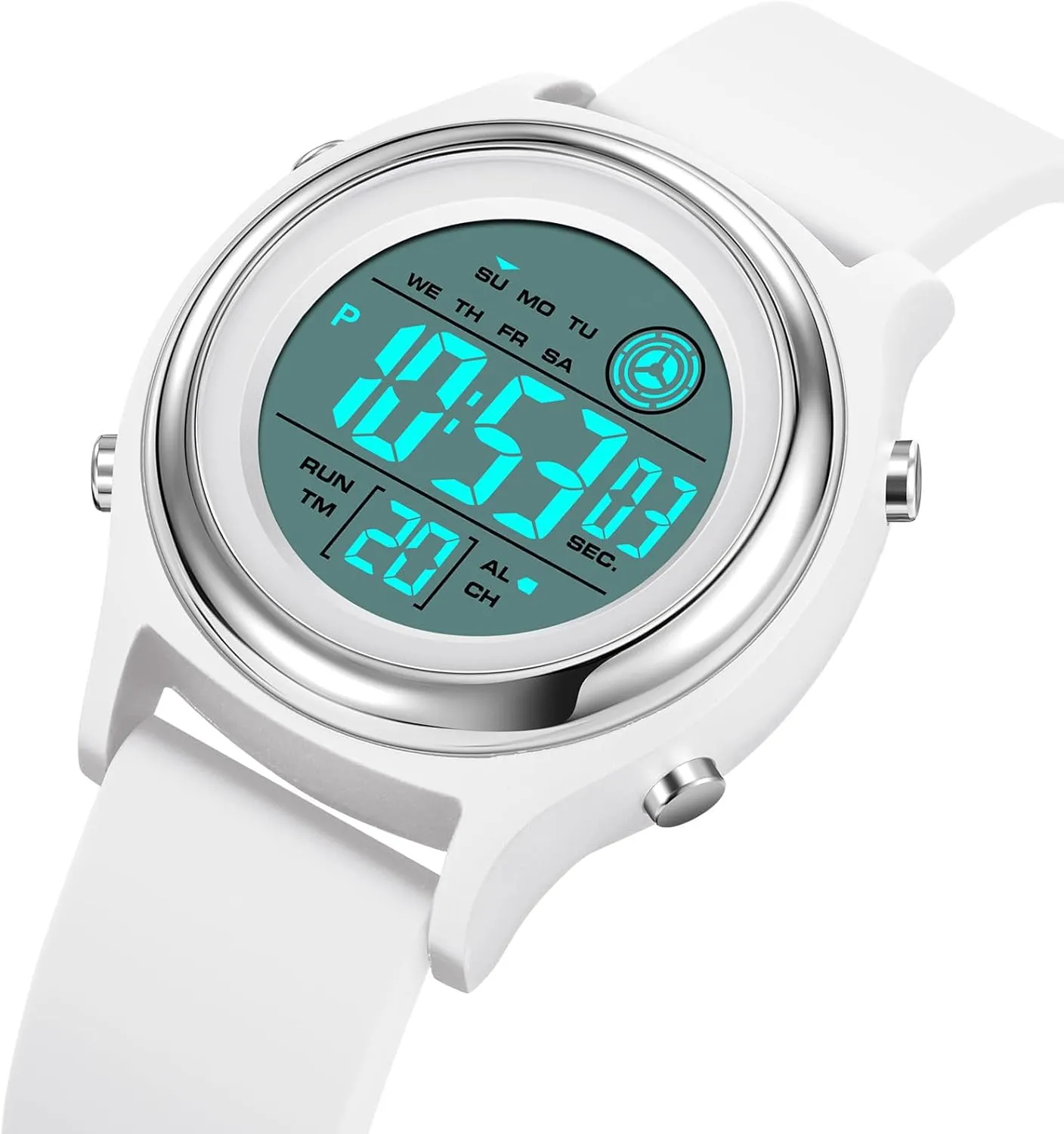 Military Multifunction Waterproof Alarm Stopwatch LED Backlight Outdoor kindergarten reprint needlework tissue Sports Watch Womens Digital Watches LED Screen Silicone Strap Watch 