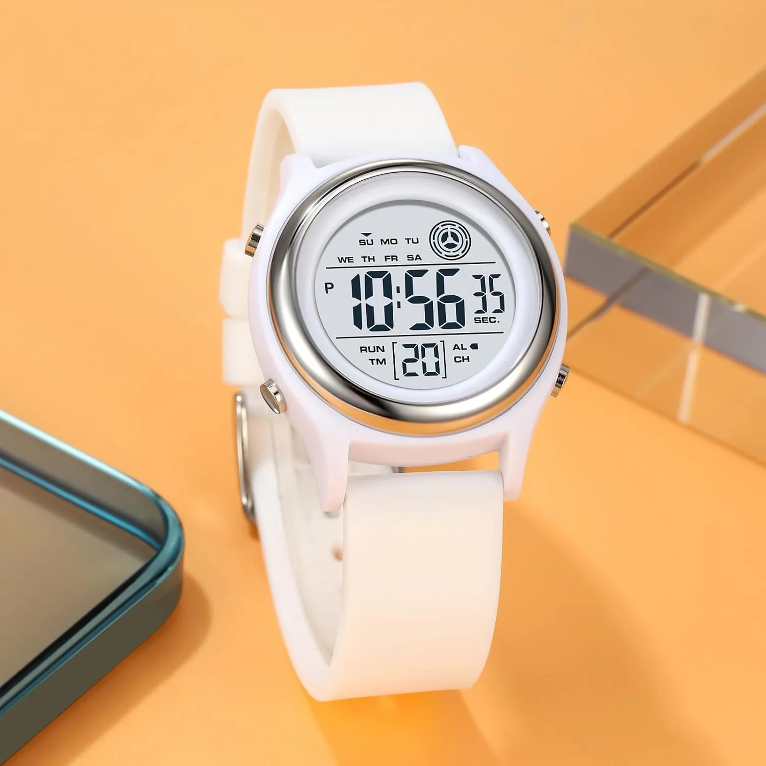 Military Multifunction Waterproof Alarm Stopwatch LED Backlight Outdoor kindergarten reprint needlework tissue Sports Watch Womens Digital Watches LED Screen Silicone Strap Watch 