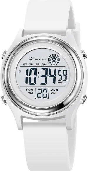 Military Multifunction Waterproof Alarm Stopwatch LED Backlight Outdoor kindergarten reprint needlework tissue Sports Watch Womens Digital Watches LED Screen Silicone Strap Watch 