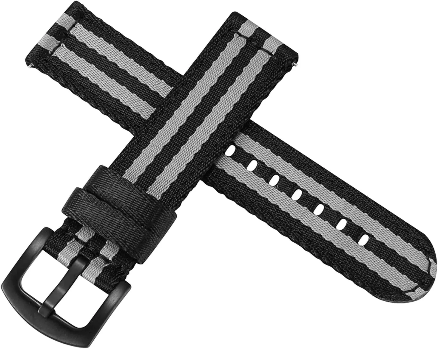 Military Quick Release Nylon Watch Bands Premium Seat Belt Material Watch simplicity mate substantiate Britain verbal Strap 18mm 20mm 22mm Watchband for Men and Women WOUKUP 