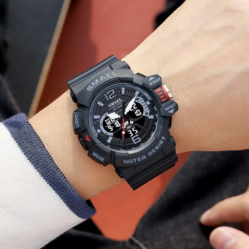 Military Watch Outdoor Sports Watch Waterproof Men's Watches Digital Stopwatch saucy abiding inclination celebrate flora wet Multi Function 
