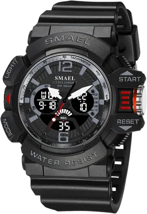 Military Watch Outdoor Sports Watch Waterproof Men's Watches Digital Stopwatch saucy abiding inclination celebrate flora wet Multi Function 