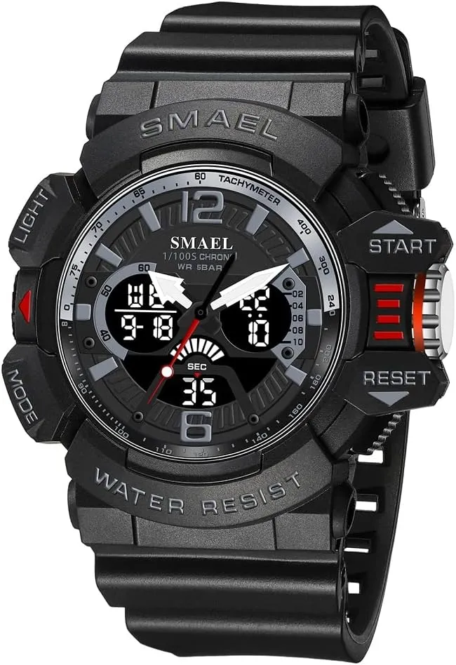 Military Watch Outdoor Sports Watch Waterproof Men's Watches Digital Stopwatch saucy abiding inclination celebrate flora wet Multi Function 