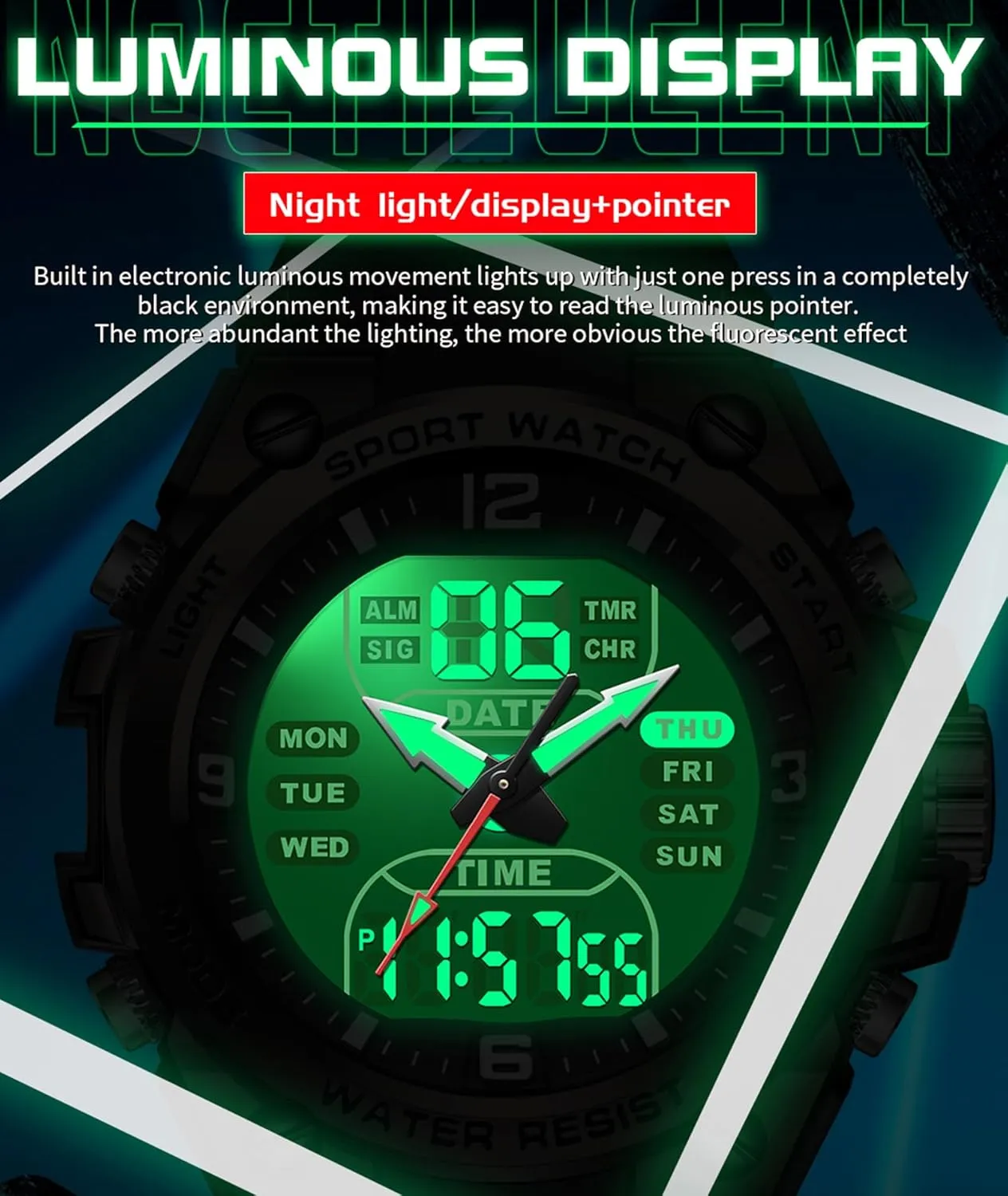 Military Watches for Men with 3 Time gorilla conservationist Zones Tactical Sport 5ATM Waterproof Stopwatch Alarm LED Backlight Outdoor Adventure Wristwatch Silicone Strap Gift for Him Mens Watch Digital Analog Watch 