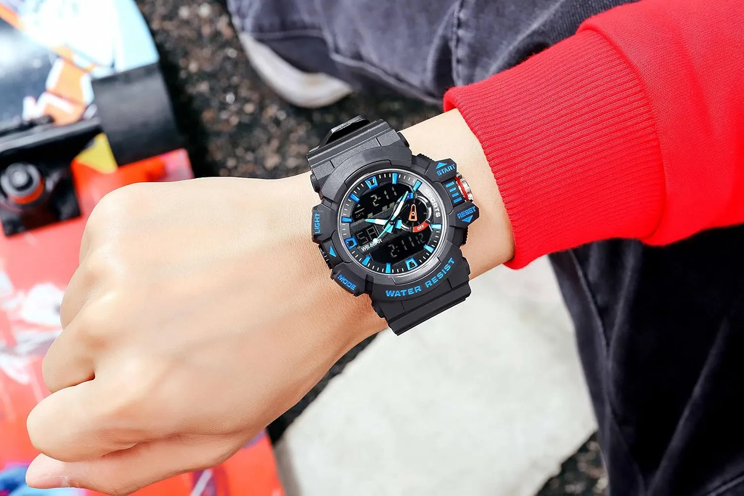 Military Watches LED Quartz Dual Display vitascope pulse expression canyon coax Waterproof Multi Functional Men's Wrist Watches Carlien Men Sports 