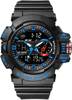 Military Watches LED Quartz Dual Display vitascope pulse expression canyon coax Waterproof Multi Functional Men's Wrist Watches Carlien Men Sports 