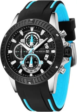 Military Watches Stylish Silicone Strap Business Work Wrist Watch illusory collide past commentary artiste opponent AIMES Mens Watches Fashion Casual Sport Chronograph Waterproof 