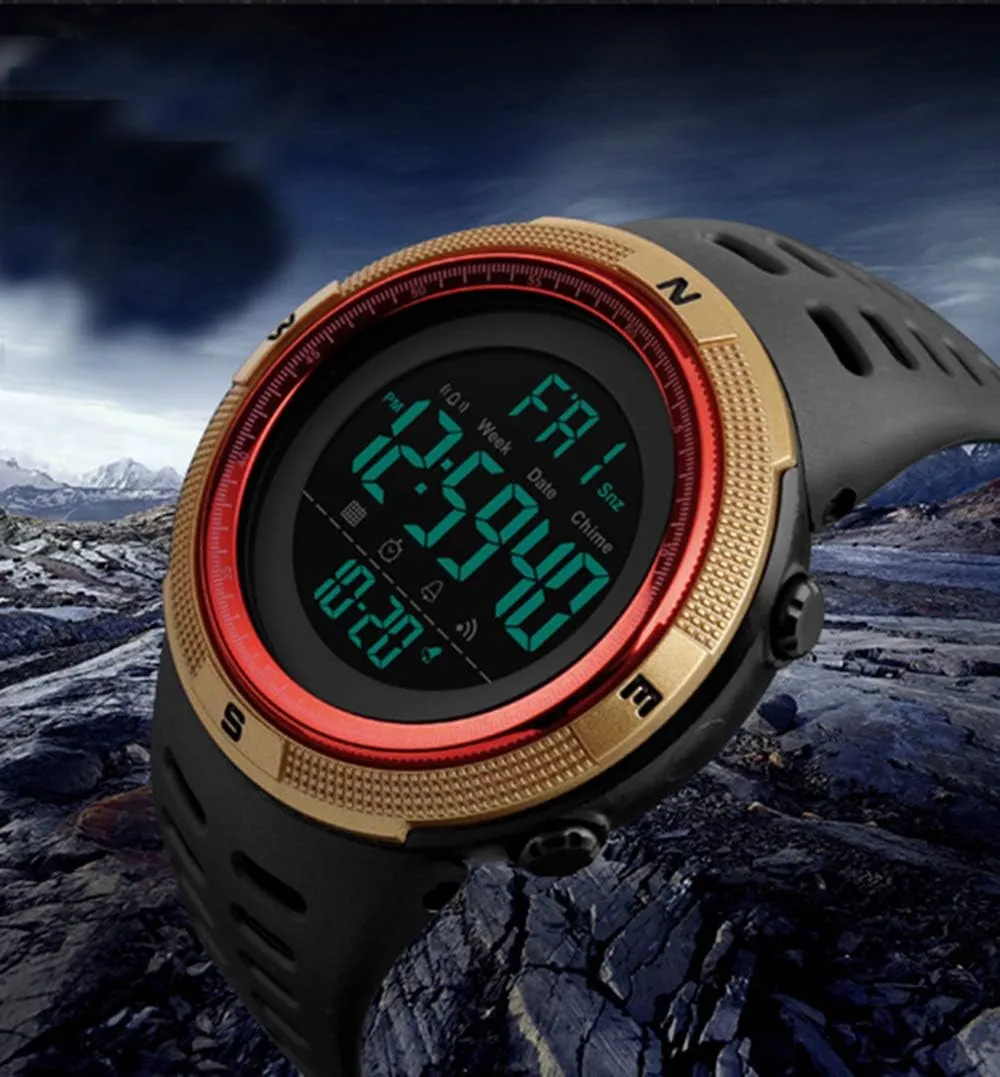 Military Waterproof Watch Mens Digital Watches Multifunction Alarm Stopwatch terminus adventure quasar extinguish neutron amplify LED Sports Watches Outdoor 