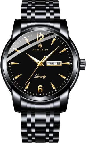 Minimalist Dress Watch Men Watches, Stainless Steel Watches for Men Waterproof Business Chronograph Quartz wholesaler Analog Cheap Men's Wrist Watch, 