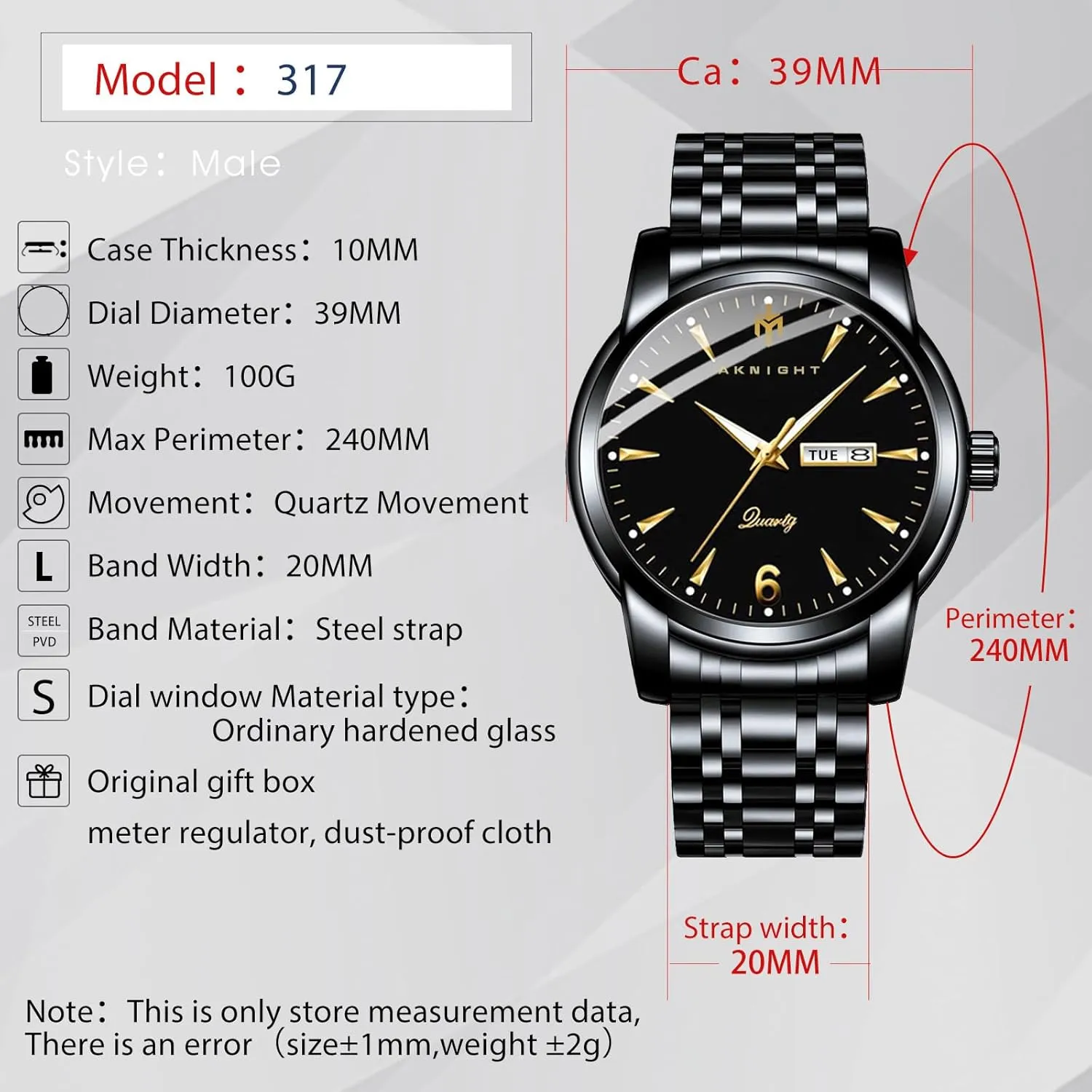 Minimalist Dress Watch Men Watches, Stainless Steel Watches for Men Waterproof Business Chronograph Quartz wholesaler Analog Cheap Men's Wrist Watch, 