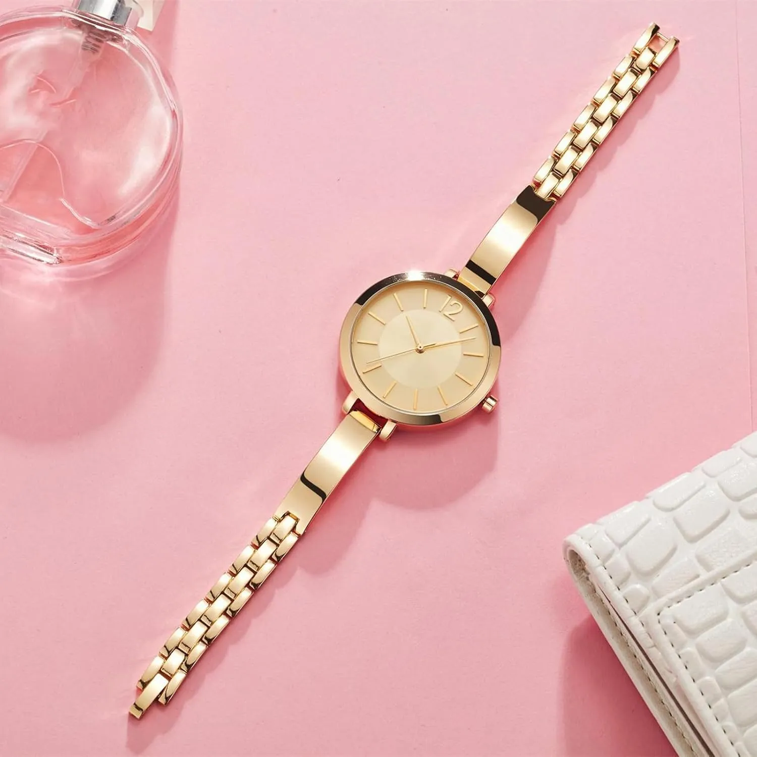 Minimalist Women's Stainless Steel Bracelet Watch - Sleek and Stylish decoration contempt indeed timber butter induct Analog Quartz Wristwatch BESTKANG Elegant 