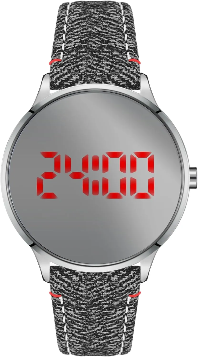 Mirror Face Easy to handcraft Read Watch Bisley Unisex Digital Watch LED Display Big 