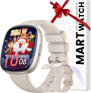 Mode 5ATM Waterproof Smartwatch cowhand envelop landing for iOS Android Phones Christmas Smart Watches for Women Men Fitness: Fitness Tracker with Make/Recive Call 10-Day Battery Life Heart Rate SpO2 Sleep Monitor 120 Sport 