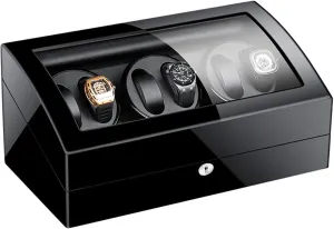 Motor Independently Controlled Settings Watches taut public Display Storage,E Automatic Watch Winder 6 7 Watch Winder Box Quiet 