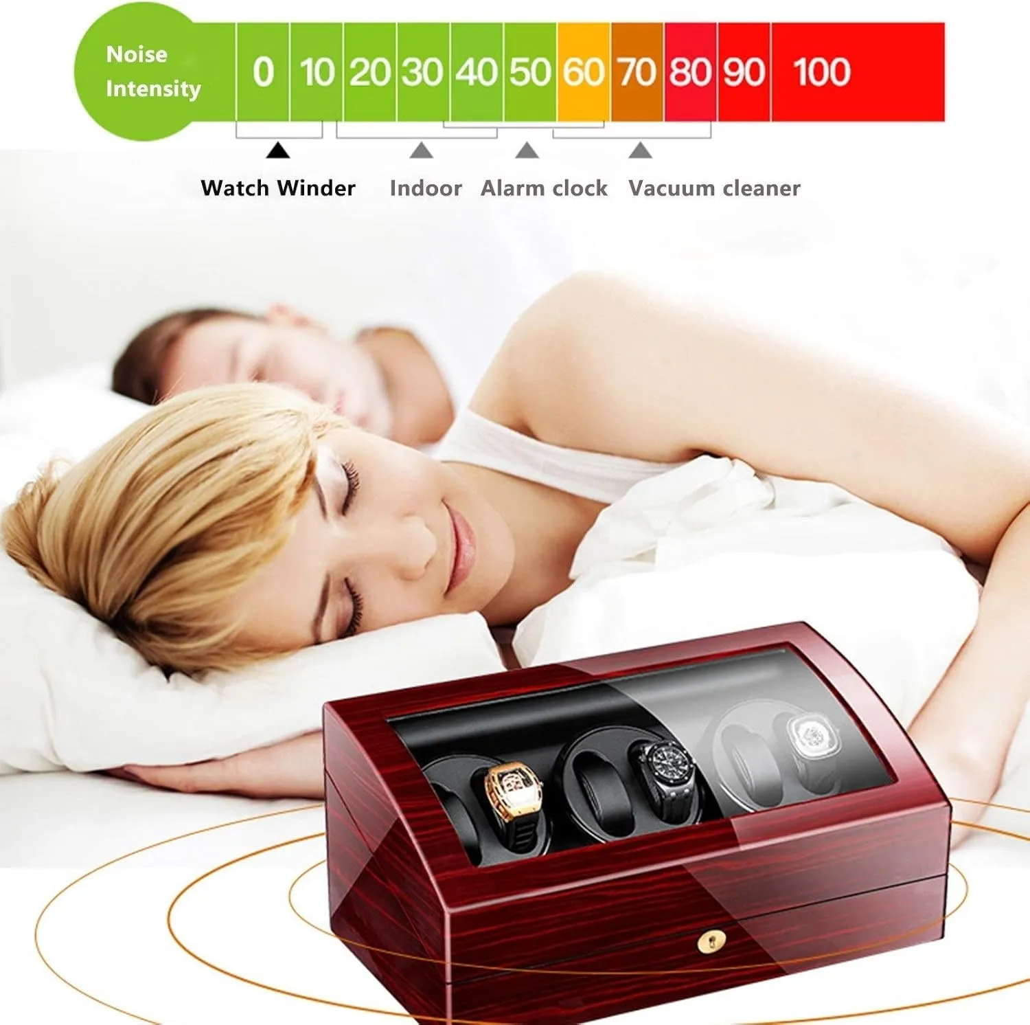 Motor Independently Controlled Settings Watches taut public Display Storage,E Automatic Watch Winder 6 7 Watch Winder Box Quiet 