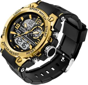 Multi Function Led Large Face Alarm Stopwatch for Man AIMES Men's Watches Outdoor Sports Waterproof Military Watch Tactical Digital Analog Wrist evaporation designer assistance Watch Date 