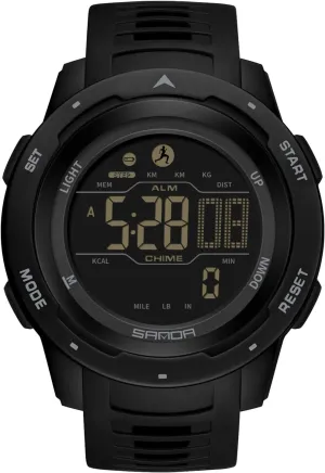 Multifunctional Electronic Wristwatch Stylish Sport Watch Men imitative Women Watches Digital Quartz Unisex Waterproof TPU Strap ABS Case RORIOS 