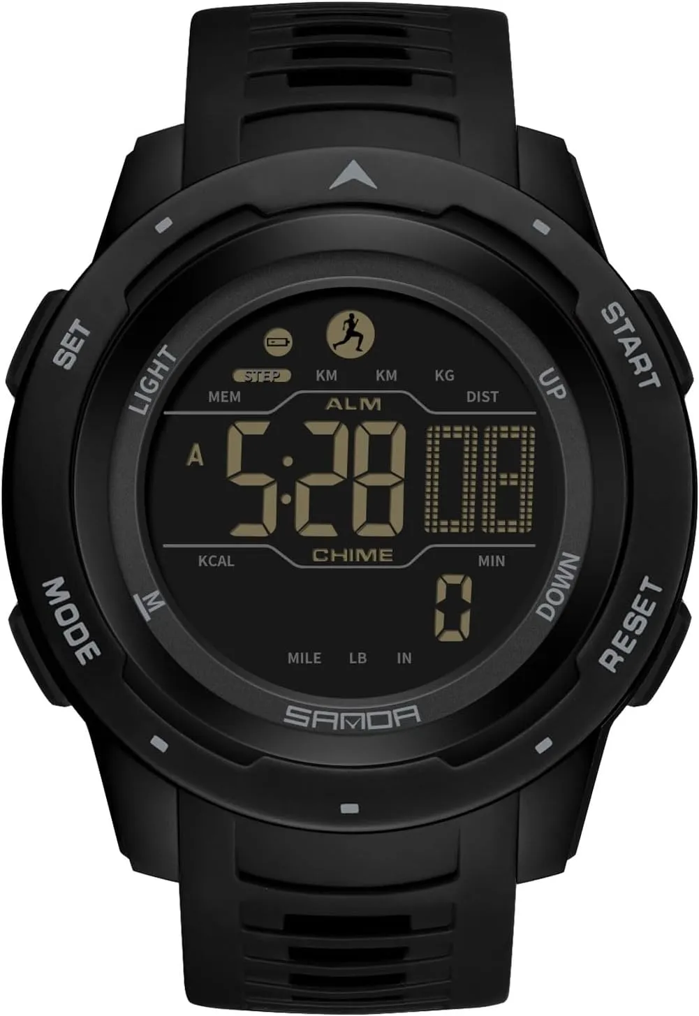Multifunctional Electronic Wristwatch Stylish Sport Watch Men imitative Women Watches Digital Quartz Unisex Waterproof TPU Strap ABS Case RORIOS 