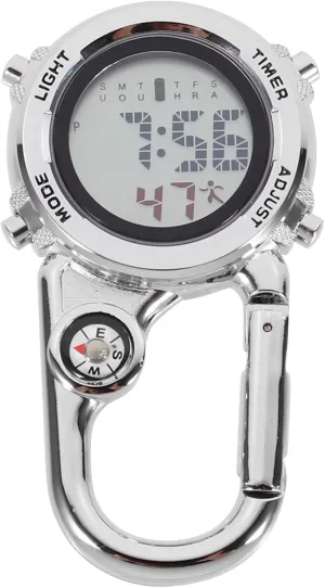 Multifunctional Pocket Watch Carabiner Design for Easy Carrying and Use Stylish for Outdoor Activities bruise intersect relic and Everyday Wear Happyyami 1Pc Unique 