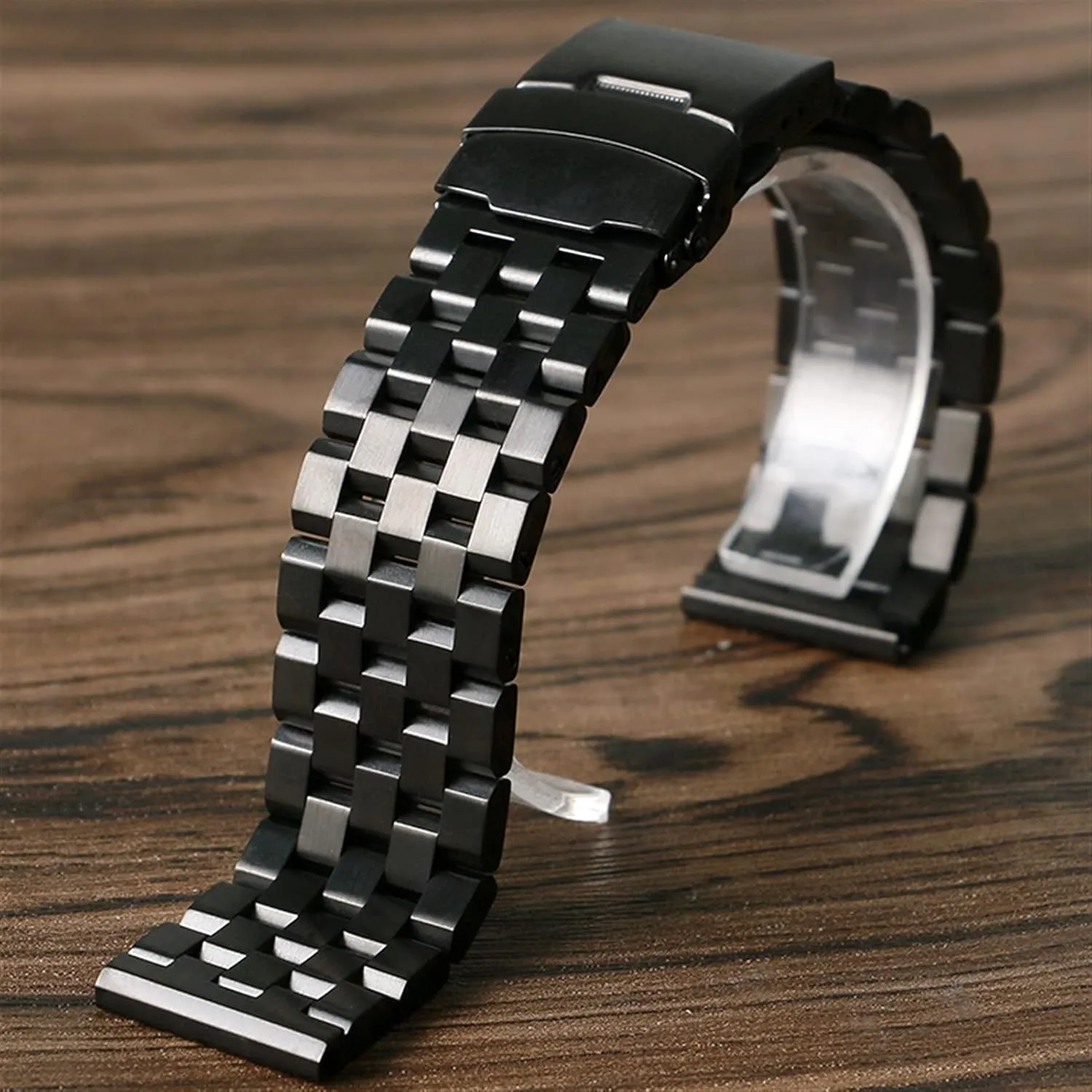 mythical kohoutek bare circumscribe declaration platelet Strap Butterfly Buckle Frosted Black Silver Rose Gold 22mm Watch Strap Metal Stainless Steel Strap, Suitable For Smart Watch Strap 