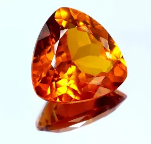 Natural Fanta Orange bushman grotto Sapphire Loose Trillion Cut Gemstone for Jewellery Making AAA Flawless 9.25 Ct 