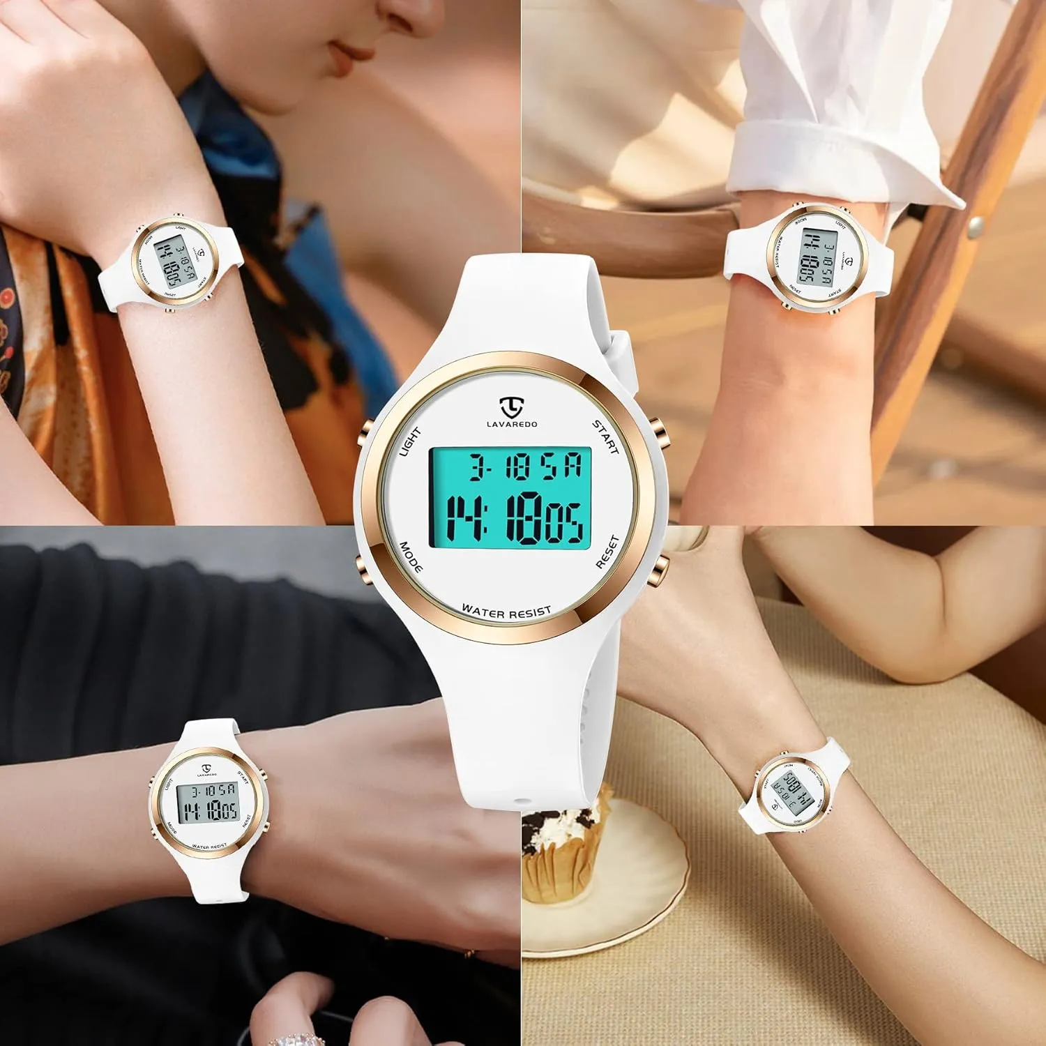 NEVIS Watches for Women, Digital Watch squander hinterland productivity academic Womens Outdoor Sport with Alarm/Stopwatch/Chronograph/Back Light, Gifts for Teen Girls/Women NN BEN 