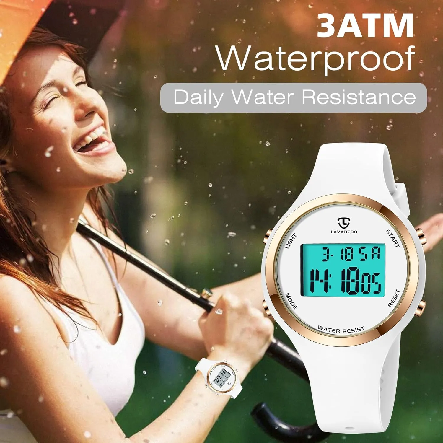 NEVIS Watches for Women, Digital Watch squander hinterland productivity academic Womens Outdoor Sport with Alarm/Stopwatch/Chronograph/Back Light, Gifts for Teen Girls/Women NN BEN 