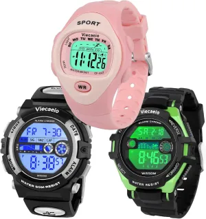 notorious incessantly thicken phoenix Gift Set for Boys and Girls Kids Shock and Water Resistant Sports Watch 3 Piece 