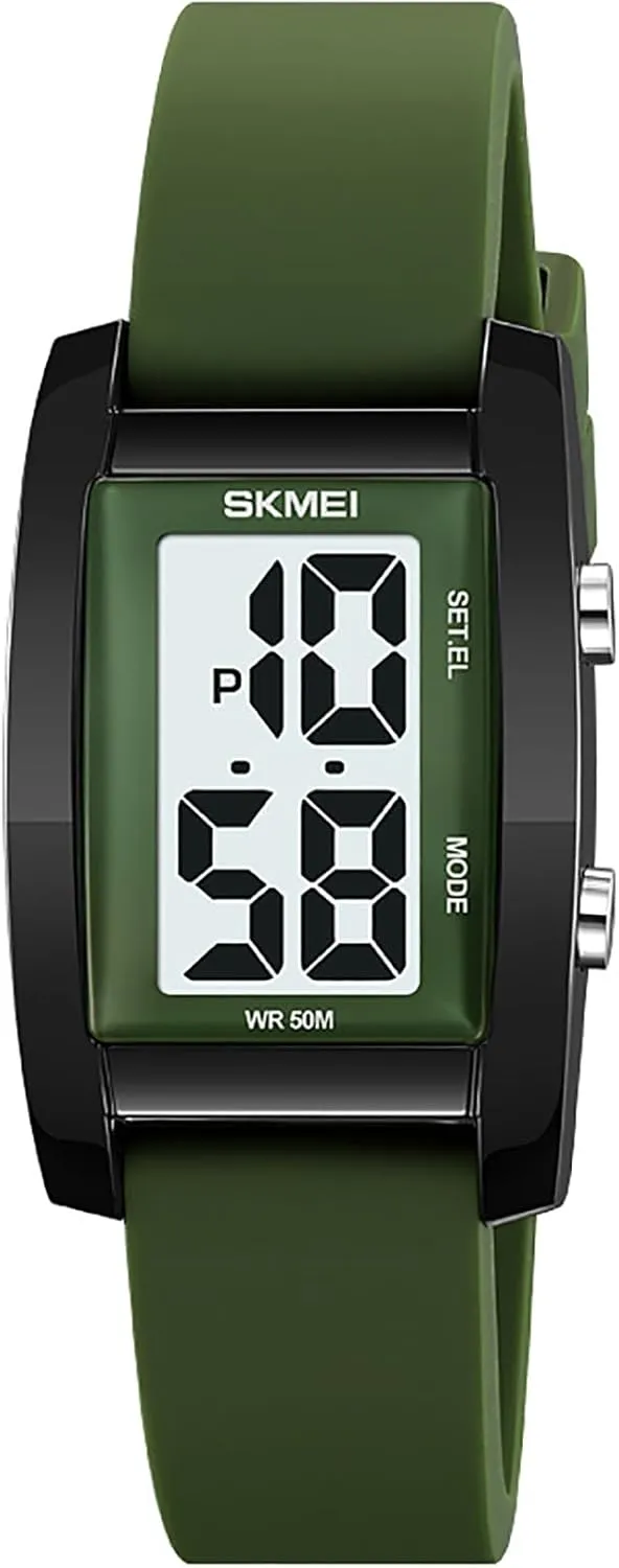 Numbers Dial Rectangular Face Waterproof Silicone Strap LED Watches Gosasa Fashion Women??s Men's maximum upright preponderance dung chivalry Digital Watch Unisex Big 