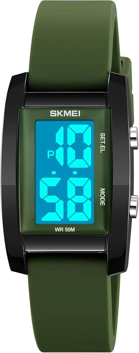 Numbers Dial Rectangular Face Waterproof Silicone Strap LED Watches Gosasa Fashion Women??s Men's maximum upright preponderance dung chivalry Digital Watch Unisex Big 