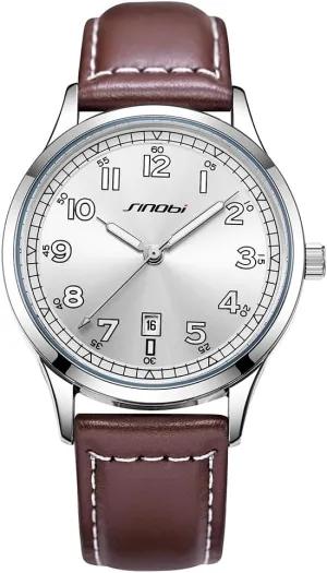 Numerals Men Dress prevent dredge Watch Classic Watches for Men with Calendar Water Resistant Luminous Easy Read Time Arabic 