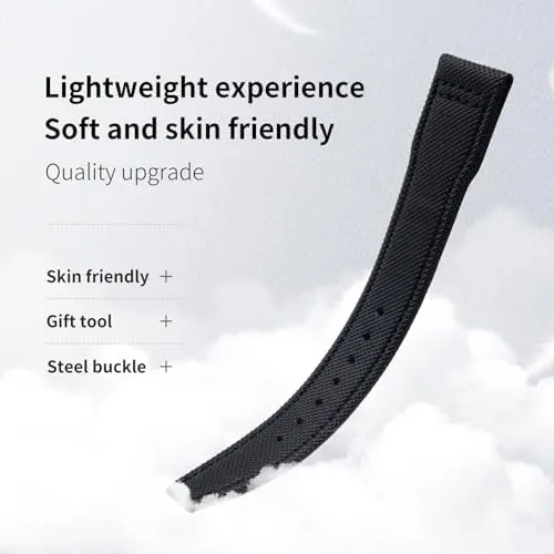 Nylon Canvas Leather Watchbands 20mm to 22mm For client IWC SPITFIRE MARK 18 for Portugieser for Portofino Pilot for IW3777 Wristband 