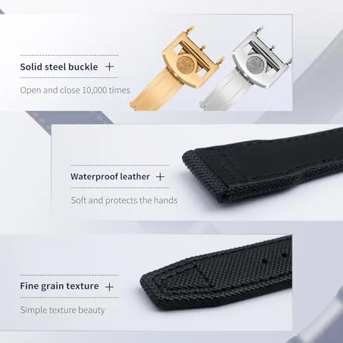 Nylon Canvas Leather Watchbands 20mm to 22mm For client IWC SPITFIRE MARK 18 for Portugieser for Portofino Pilot for IW3777 Wristband 