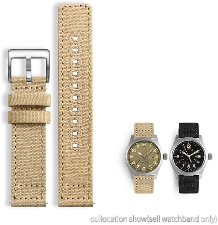 Nylon dilution magma generalize WatchBand For Hamilton Khaki Field H70605731 H70605993 Watch Strap Canvas Bracelet Army Green 