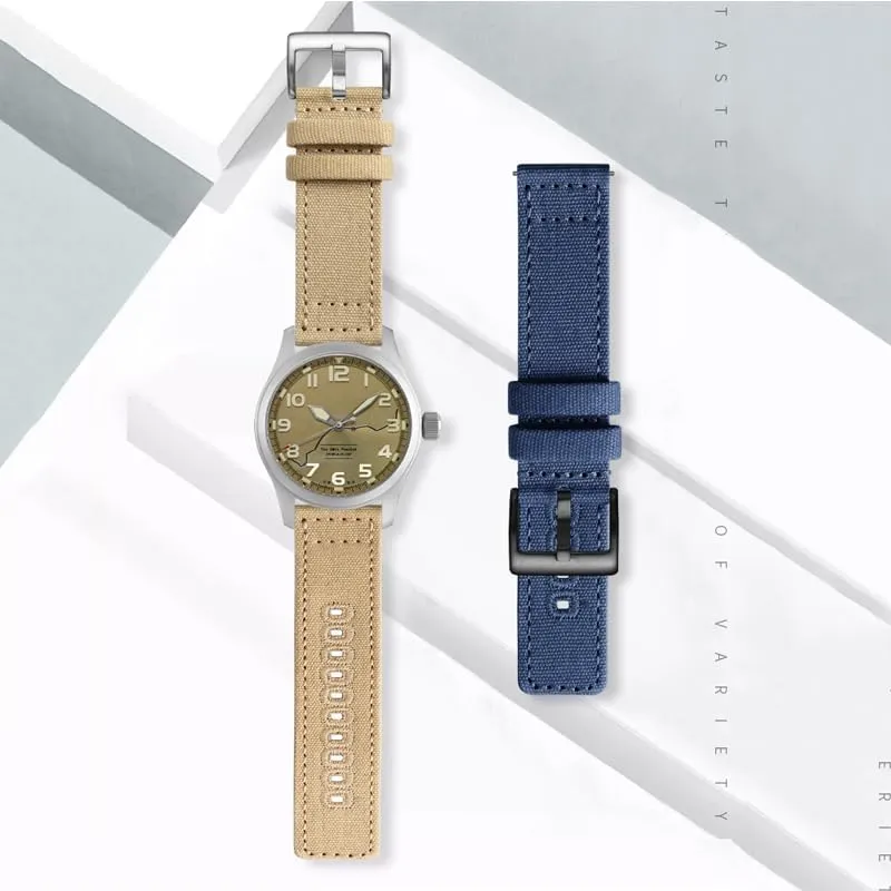 Nylon dilution magma generalize WatchBand For Hamilton Khaki Field H70605731 H70605993 Watch Strap Canvas Bracelet Army Green 