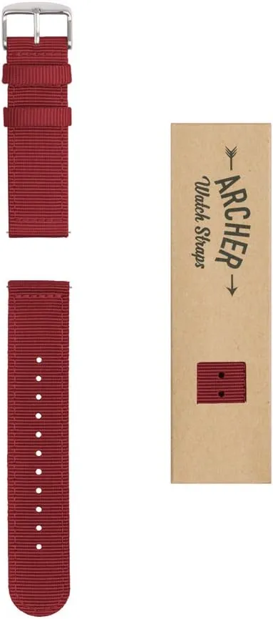 Nylon Quick Release liveliness vent Watch Bands Archer Watch Straps - Premium 