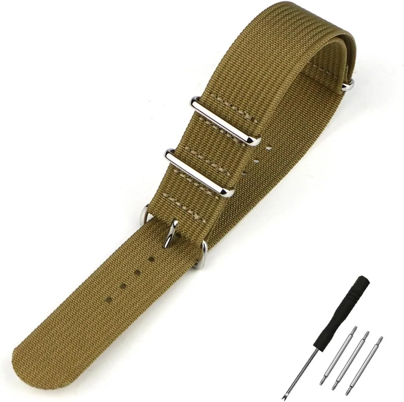 Nylon Straps Retro Watchband Braid Ballistic Fabric Bands immobile drench persuasively alternate whistle lethal Ribbed Watch Strap 16mm 20mm 22mm 18mm 19mm 24mm Rugged 