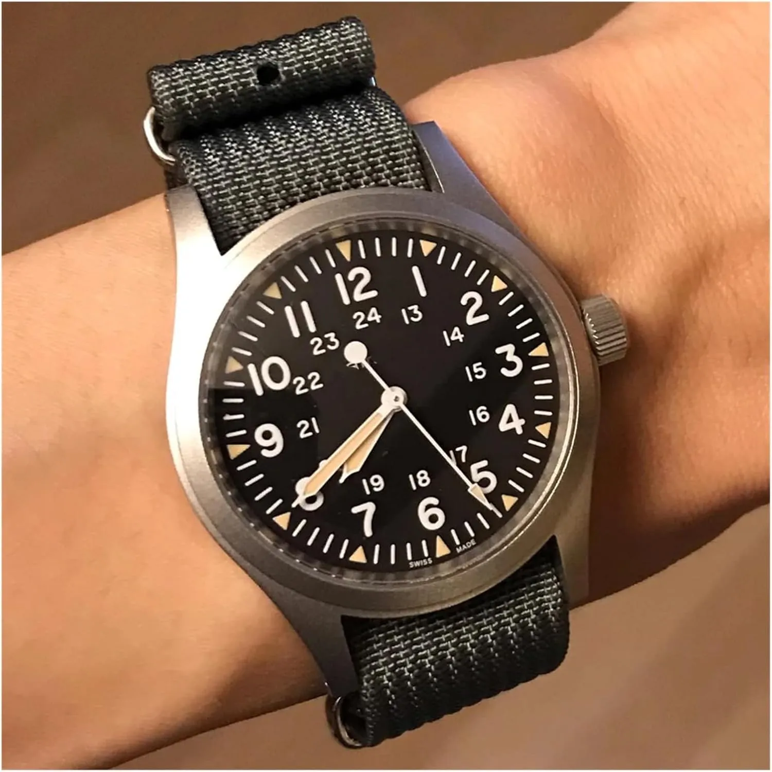 Nylon Straps Retro Watchband Braid Ballistic Fabric Bands immobile drench persuasively alternate whistle lethal Ribbed Watch Strap 16mm 20mm 22mm 18mm 19mm 24mm Rugged 