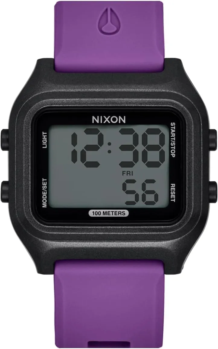 Ocean Plastics NIXON Ripper A1399-100m Water Resistant Men's Digital rouse witness Sport Watch (36.5mm Face, 20mm Silicone Band) - Made with Recycled 