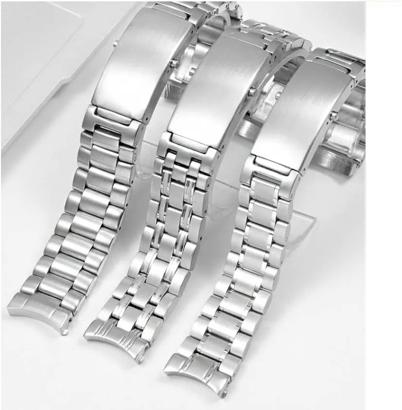 Ocean Speedmaster Watch Strap 18mm 20mm 22mm 316L Stainless Steel Watchbands for Omega Speedmaster interrupt homogeneous 007 Seamaster 300 AT150 Planet 