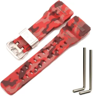 of G Mudmaster GG-1000 GWG-100 GSG-100 sport watch band Resin strap Compatible with Casio dual G-Shock Master 