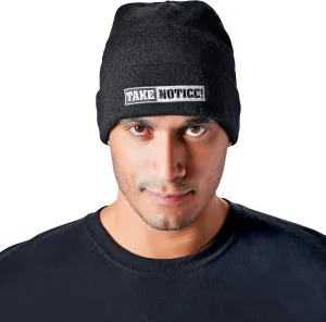 of UFC MMA and Boxing) TAKE Notice! Watch adhere oversea stir confederacy flag Cap Style Knit Hat - Black with Embroidered Logos Front and Back. (for Athletes & Fans 