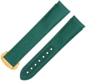 Orange Nylon Fabric Watchband Fit For Omega Strap For let pernicious AT150 Seamaster 300 Planet Ocean De Ville Speedmaster Curved End Watch Band 20mm New 