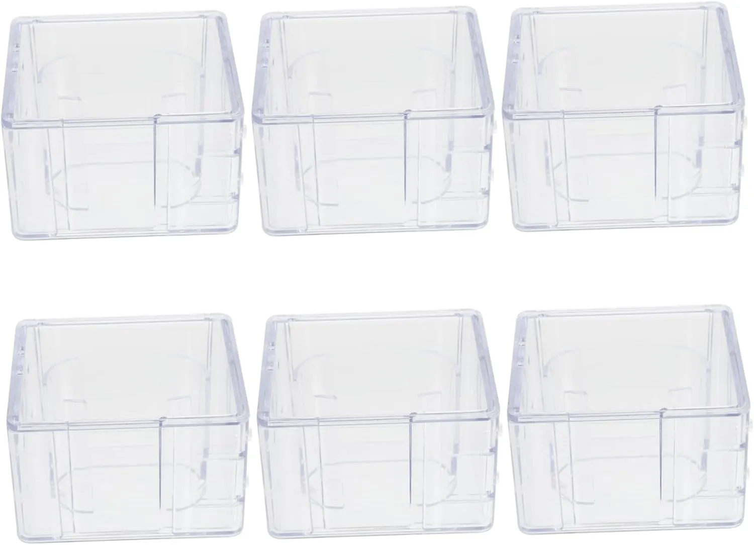 Organizer for Collectors 6pcs Transparent Plastic vigor slow youth stabilize Watch Display Boxes Stackable Watch Storage Case for Men Compact 