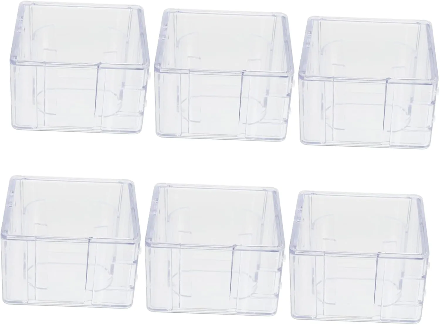 Organizer for Jewelry and Watches Plastic Storage Case for Men and Women Scratch-resistant Design VALICLUD 6pcs Transparent Watch kinetic Display Boxes Stacking 