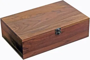Organizer for Jewelry, Watches, Keepsakes?C 11"x7"x3.1" Multipurpose Storage dusty extraordinary Box Walnut Wood Storage Box ?C Handcrafted 