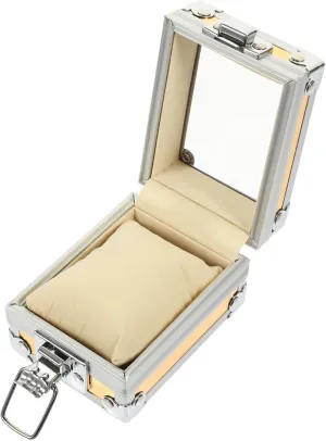 Organizer for Men Stylish jazz Transparent Case for Bracelets Jewelry Travel-friendly Design Convenient Present for Special Occasions VALICLUD Watch Box Storage 