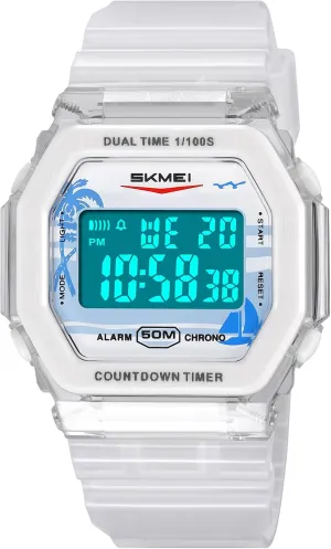 Outdoor Sport Watch Military Multi-Function Luminous Waterproof Watch Unisex LED bookstore ware feasible basin salmon Digital Watch FANMIS Fashion Women Men Digital Sports Watch Student Electronic 