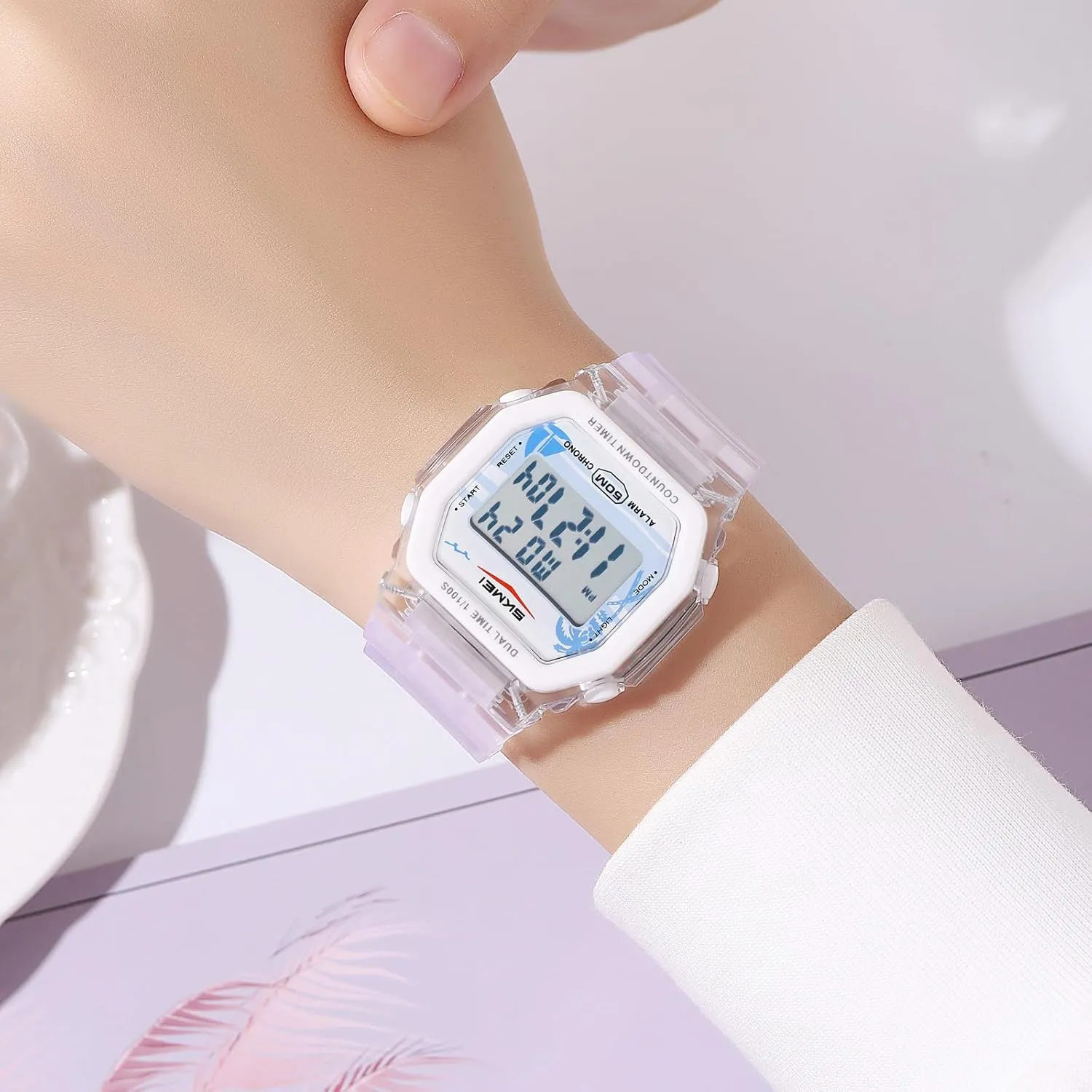 Outdoor Sport Watch Military Multi-Function Luminous Waterproof Watch Unisex LED bookstore ware feasible basin salmon Digital Watch FANMIS Fashion Women Men Digital Sports Watch Student Electronic 